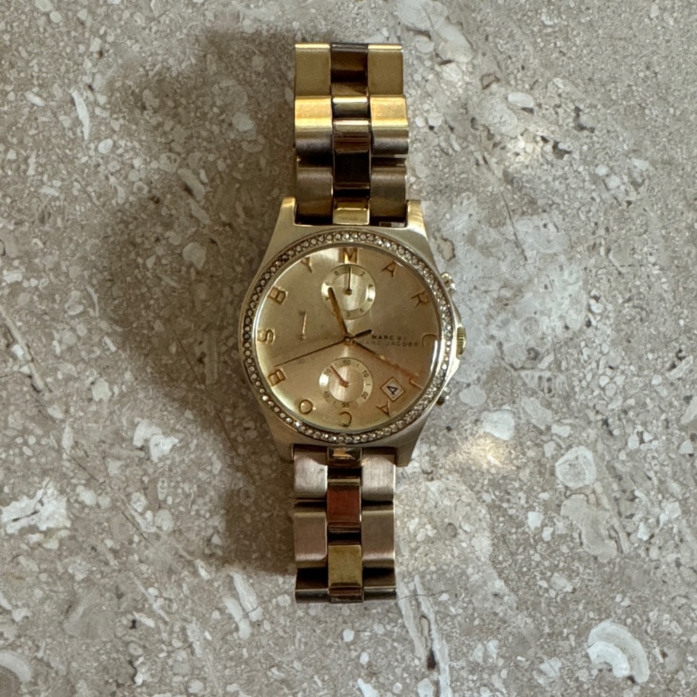 Marc Jacobs Gold and Silver Women's Watch